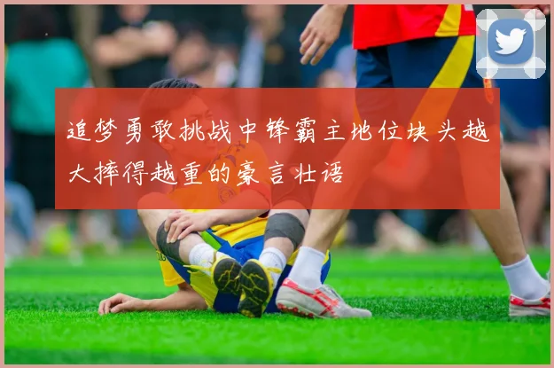 追梦勇敢挑战中锋霸主地位块头越大摔得越重的豪言壮语